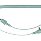 Dual Coiled Cord, 3m (10ft) grey for Continuous Monitors